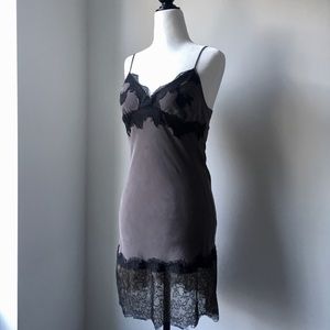 Mendocino luxury slip, lace trim, 100% silk